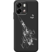 Чорний чохол BoxFace OPPO A6s 4G Військовий літак