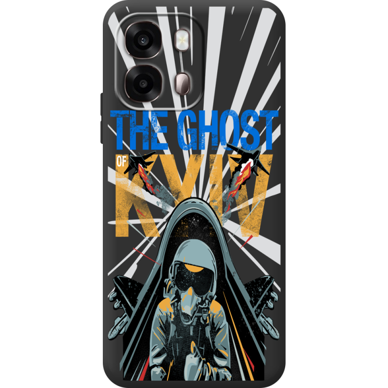 Чорний чохол BoxFace OPPO A6s 4G Привид Києва в дії