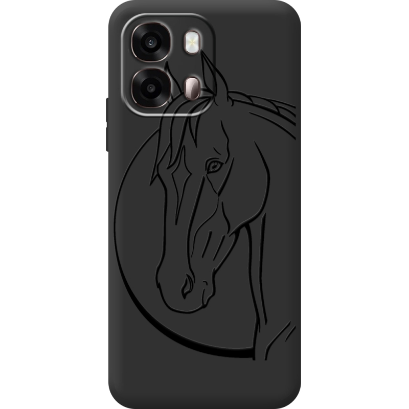 Чорний чохол BoxFace OPPO A6s 4G Horse