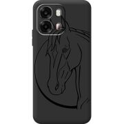 Чорний чохол BoxFace OPPO A6s 4G Horse