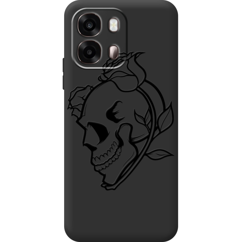 Чорний чохол BoxFace OPPO A6s 4G Skull and Roses