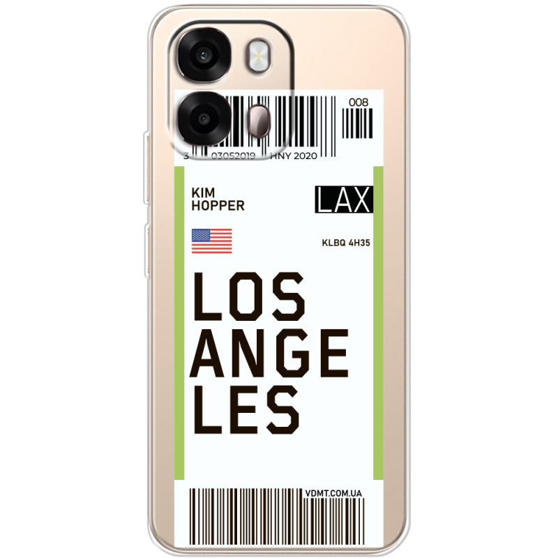 Прозорий чохол BoxFace OPPO A6s 4G Ticket Los Angeles