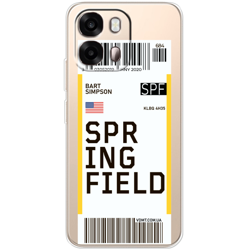 Прозорий чохол BoxFace OPPO A6s 4G Ticket Springfield