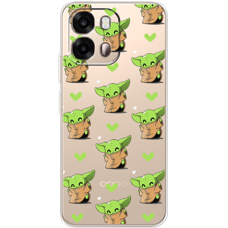 Прозорий чохол BoxFace OPPO A6s 4G Pattern Baby Yoda