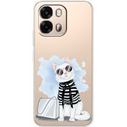 Прозорий чохол BoxFace OPPO A6s 4G Cat Style