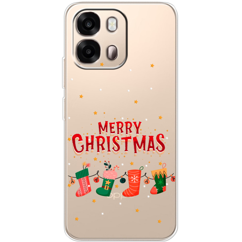 Прозорий чохол BoxFace OPPO A6s 4G Merry Christmas