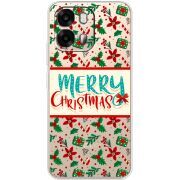 Прозорий чохол BoxFace OPPO A6s 4G Vintage Christmas Pattern