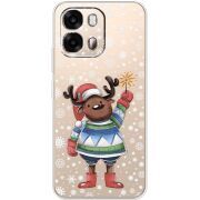 Прозорий чохол BoxFace OPPO A6s 4G Christmas Deer with Snow