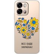 Прозорий чохол BoxFace OPPO A6s 4G Все буде Україна