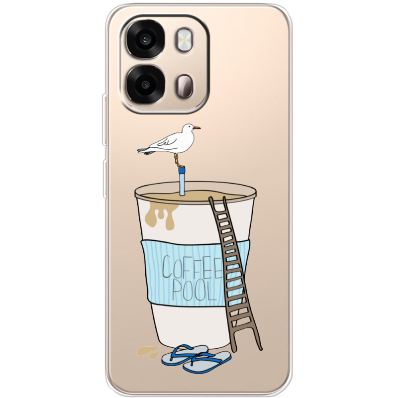 Прозорий чохол BoxFace OPPO A6s 4G Segull in Cofee Pool