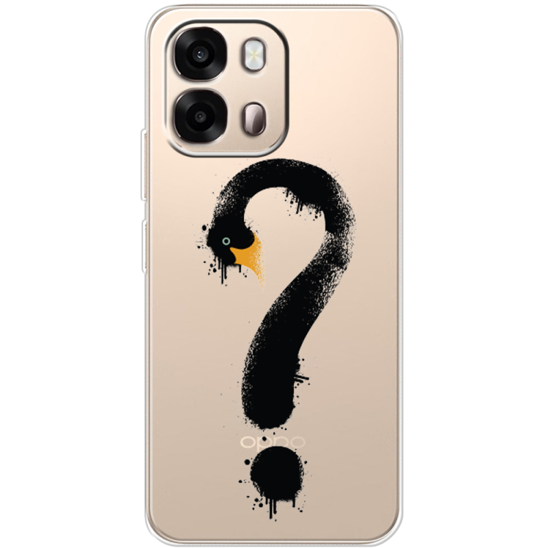 Прозорий чохол BoxFace OPPO A6s 4G Swan question