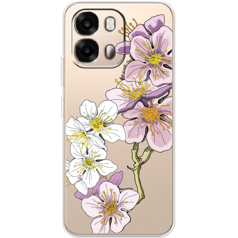 Прозорий чохол BoxFace OPPO A6s 4G Cherry Blossom