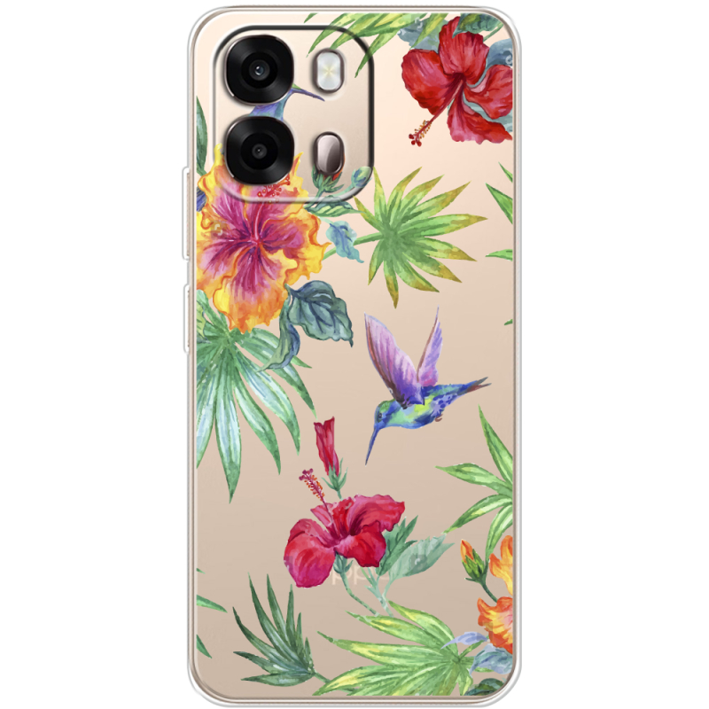 Прозорий чохол BoxFace OPPO A6s 4G Tropical