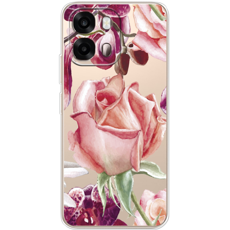 Прозорий чохол BoxFace OPPO A6s 4G Rose