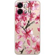 Прозорий чохол BoxFace OPPO A6s 4G Pink Magnolia