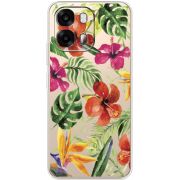 Прозорий чохол BoxFace OPPO A6s 4G Tropical Flowers