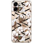 Прозорий чохол BoxFace OPPO A6s 4G Cotton flowers