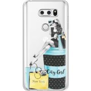 Прозрачный чехол Uprint LG V30 / V30 Plus H930DS  City Girl