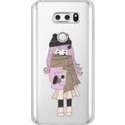 Прозрачный чехол Uprint LG V30 / V30 Plus H930DS  Winter Morning Girl