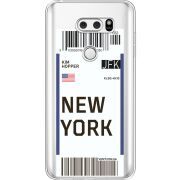 Прозрачный чехол Uprint LG V30 / V30 Plus H930DS  Ticket New York
