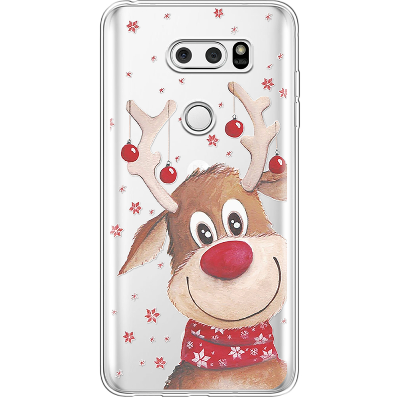 Прозрачный чехол Uprint LG V30 / V30 Plus H930DS  Winter Deer