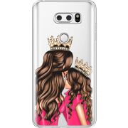 Прозрачный чехол Uprint LG V30 / V30 Plus H930DS  Queen and Princess