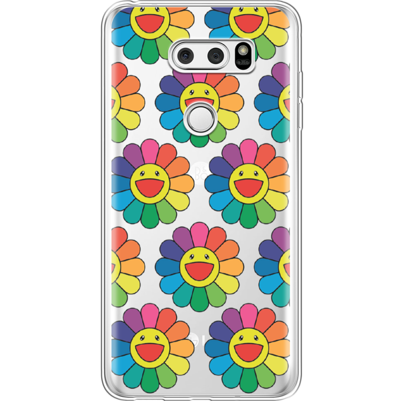 Прозрачный чехол Uprint LG V30 / V30 Plus H930DS  Hippie Flowers