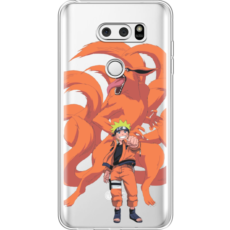 Прозрачный чехол Uprint LG V30 / V30 Plus H930DS  Naruto and Kurama