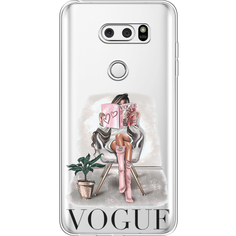 Прозрачный чехол Uprint LG V30 / V30 Plus H930DS  VOGUE