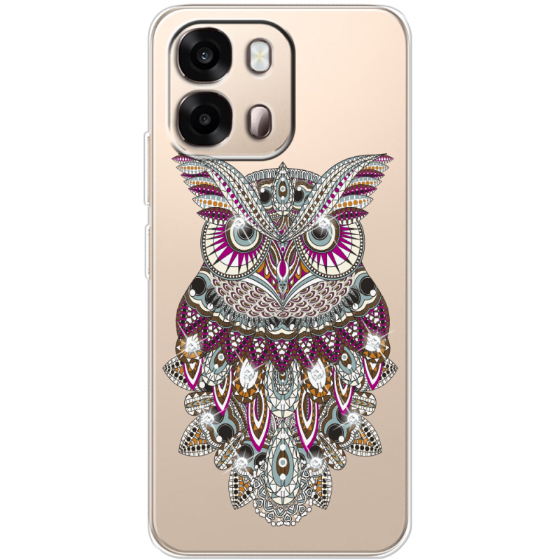 Чохол зі стразами OPPO A6s 4G Owl