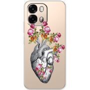 Чохол зі стразами OPPO A6s 4G Heart