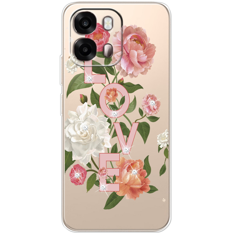 Чохол зі стразами OPPO A6s 4G Love