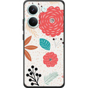 Чохол BoxFace Poco X8 Pro Line Flowers