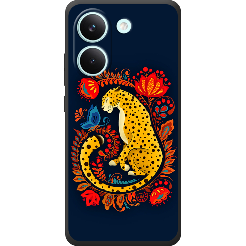 Чохол BoxFace Poco X8 Pro Petrykivka Leopard