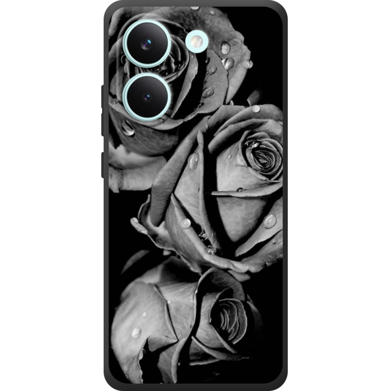 Чохол BoxFace Poco X8 Pro Black and White Roses