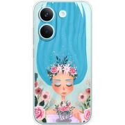 Прозорий чохол BoxFace Poco X8 Pro Blue Hair