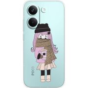 Прозорий чохол BoxFace Poco X8 Pro Winter Morning Girl