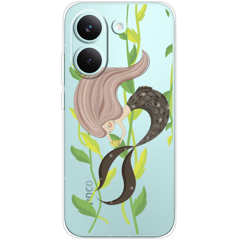 Прозорий чохол BoxFace Poco X8 Pro Cute Mermaid