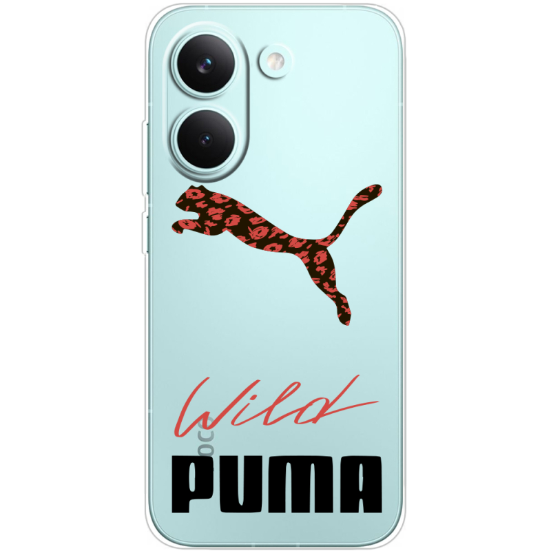 Прозорий чохол BoxFace Poco X8 Pro Wild Cat