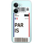 Прозорий чохол BoxFace Poco X8 Pro Ticket Paris