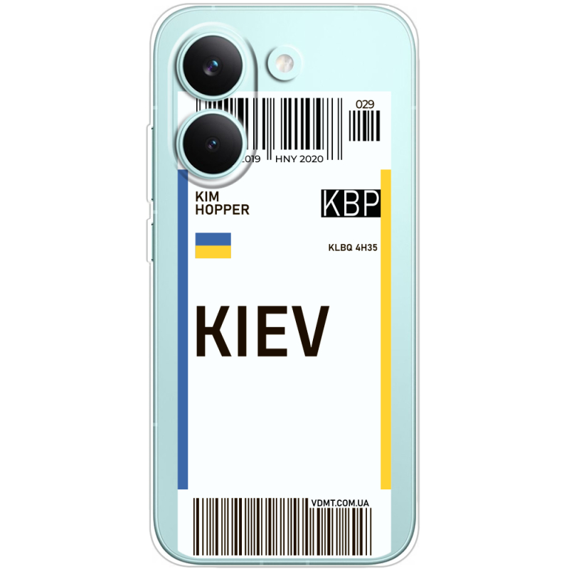 Прозорий чохол BoxFace Poco X8 Pro Ticket Kiev