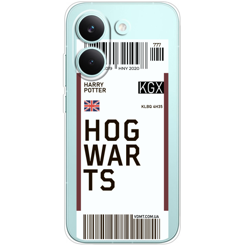 Прозорий чохол BoxFace Poco X8 Pro Ticket Hogwarts
