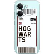 Прозорий чохол BoxFace Poco X8 Pro Ticket Hogwarts