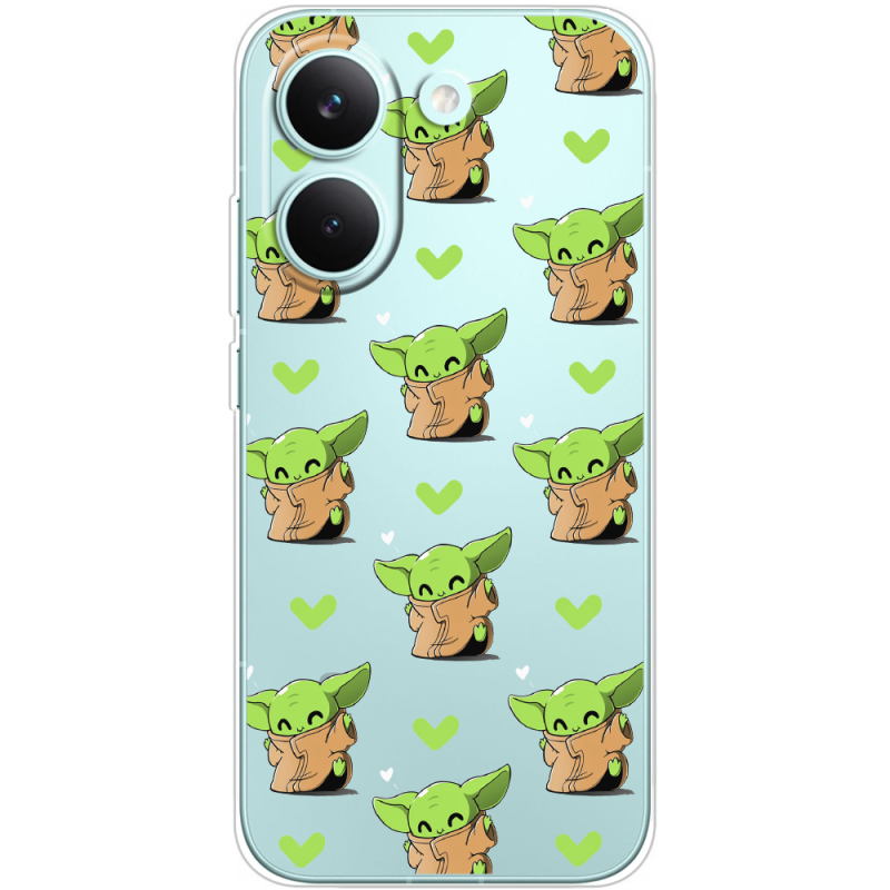 Прозорий чохол BoxFace Poco X8 Pro Pattern Baby Yoda