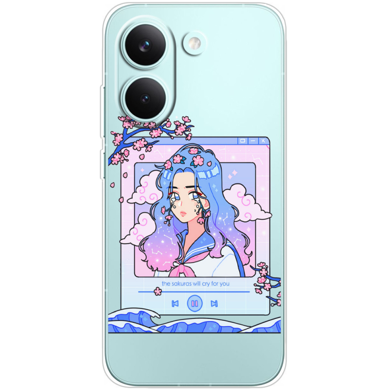 Прозорий чохол BoxFace Poco X8 Pro The Sakuras Will Cry For You