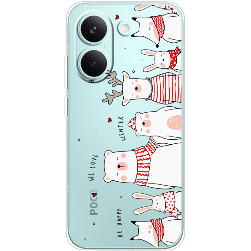 Прозорий чохол BoxFace Poco X8 Pro The Friendly Beasts