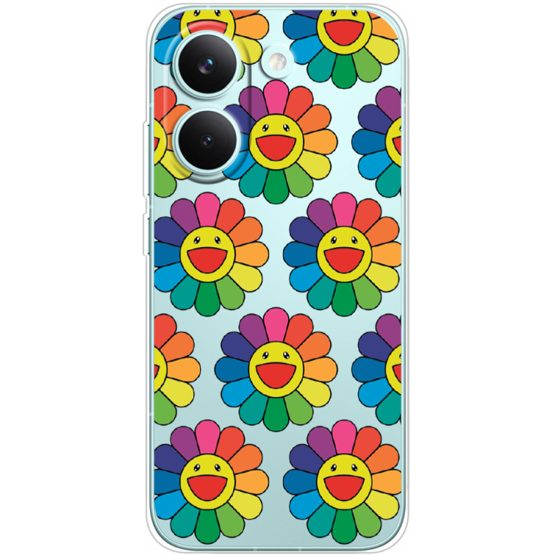 Прозорий чохол BoxFace Poco X8 Pro Hippie Flowers