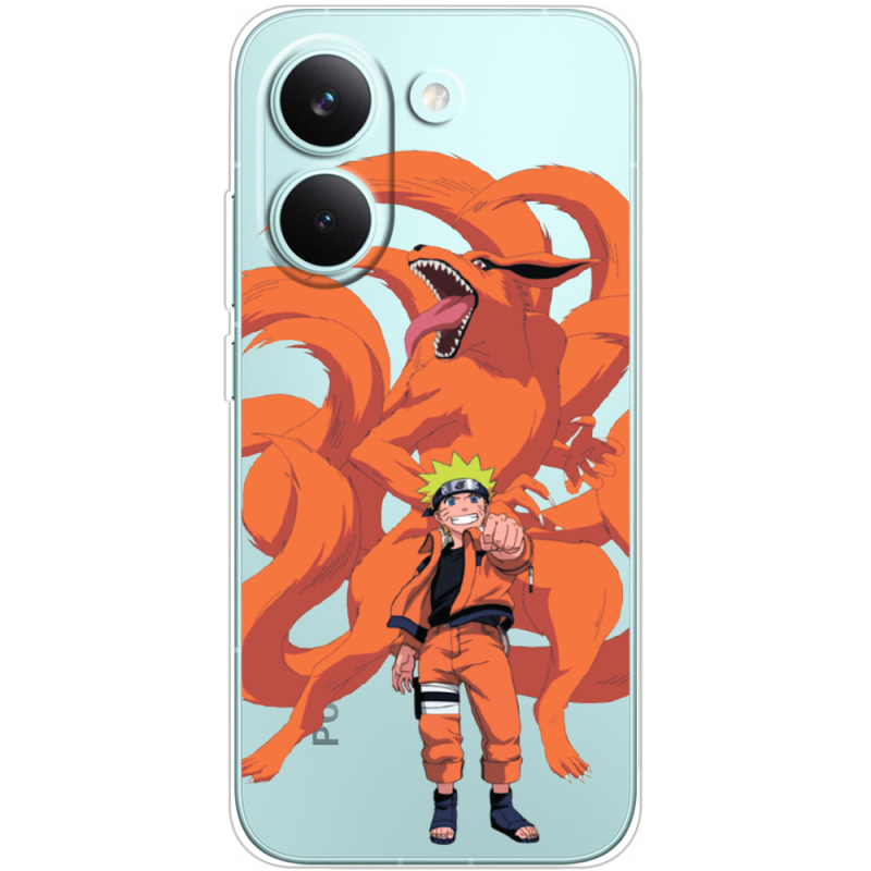 Прозорий чохол BoxFace Poco X8 Pro Naruto and Kurama