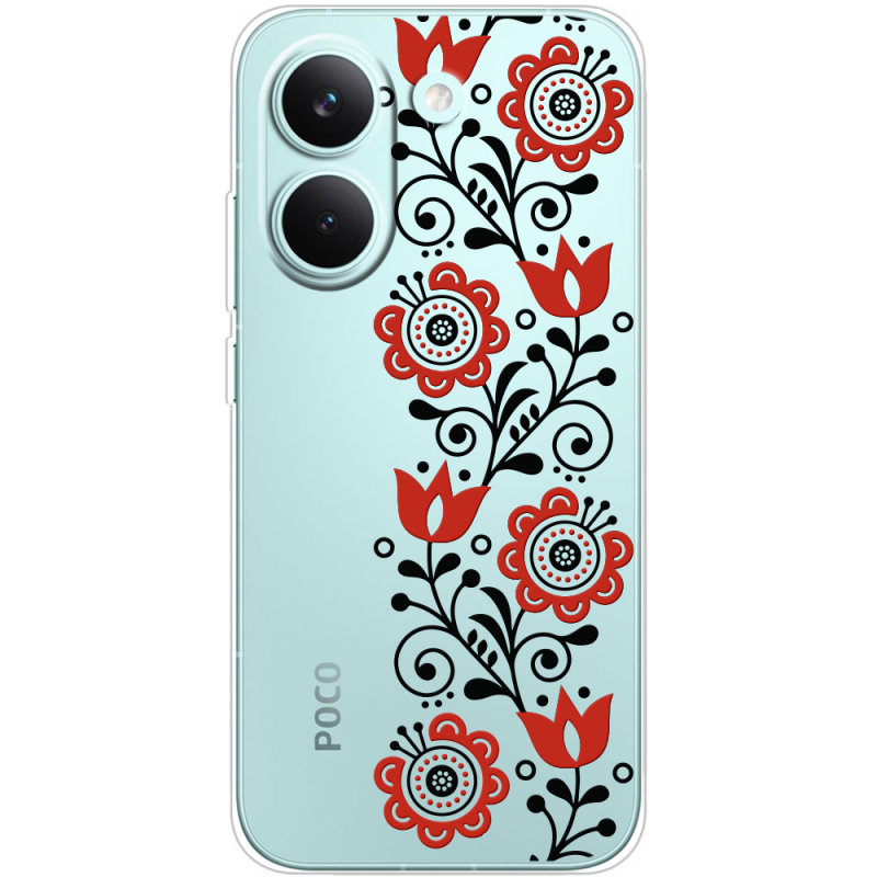 Прозорий чохол BoxFace Poco X8 Pro Ethno Ornament