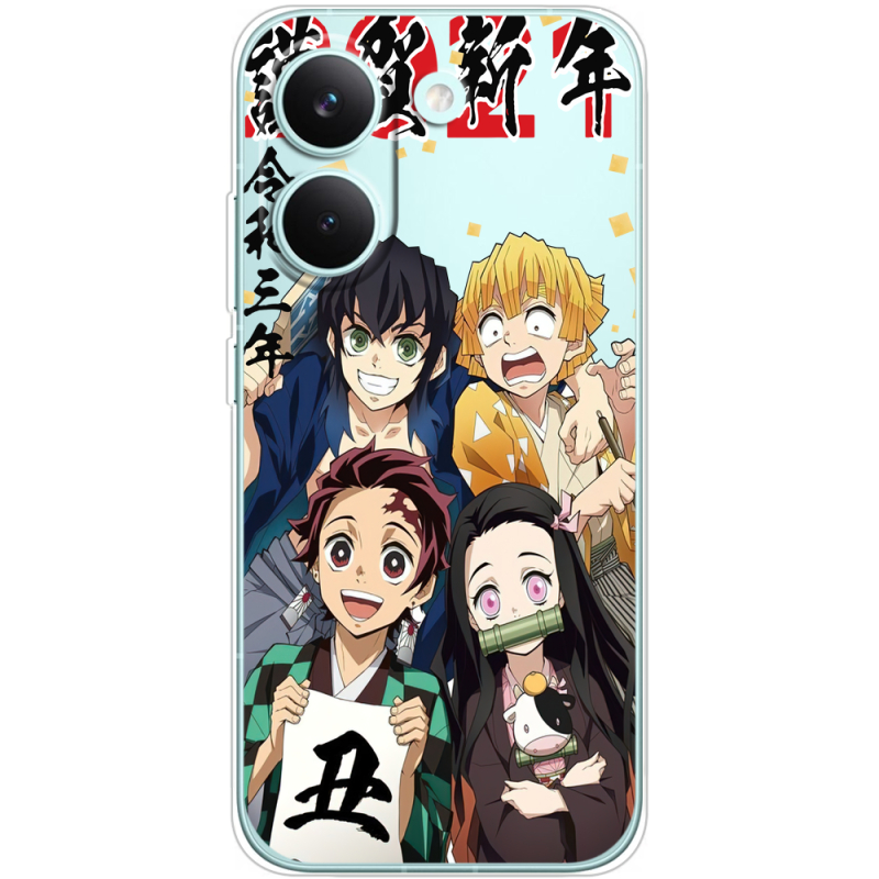 Прозорий чохол BoxFace Poco X8 Pro Незуко та друзі